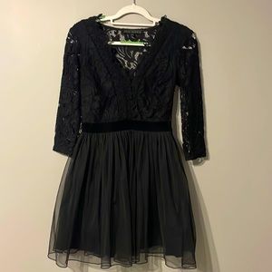 Beautiful black dress with net back